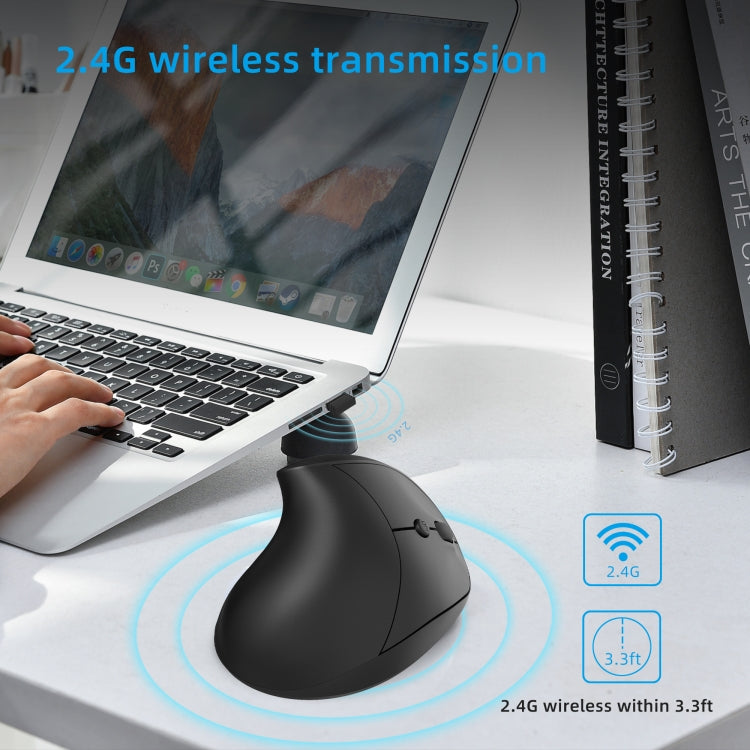 X10 draadloze verticale muis 2.4G verbinding in gebruik met laptop