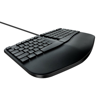 390B ergonomisch toetsenbord zijaanzicht met kantelhoek