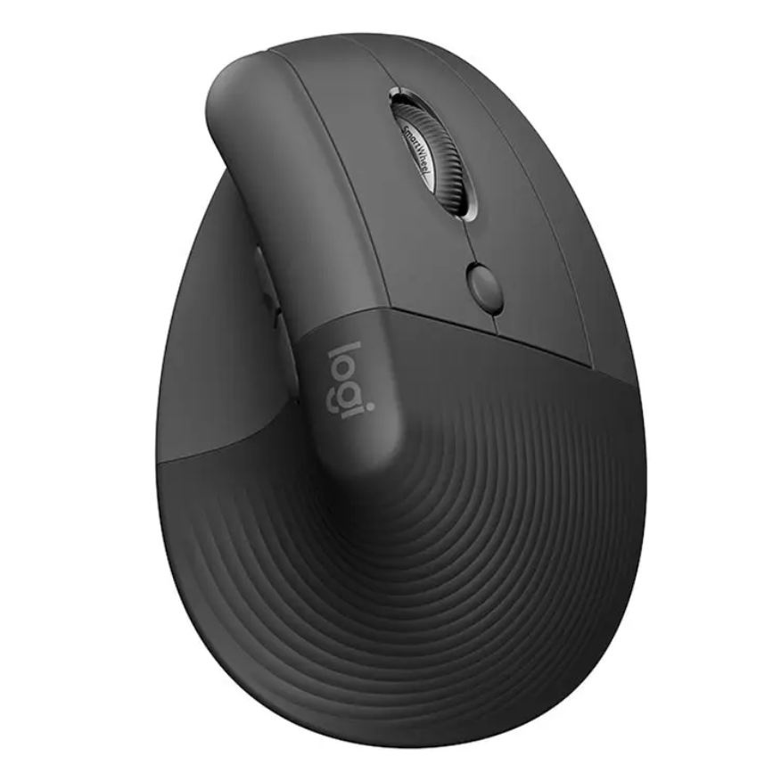 Logitech ergonomische verticale muis in antraciet