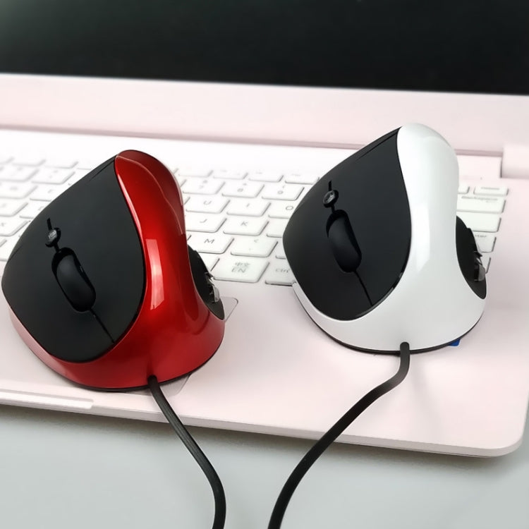 JSY-05 ergonomische muis in gebruik op toetsenbord bureau