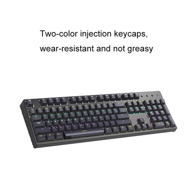 Mechanisch toetsenbord two-color injection keycaps slijtvast detail