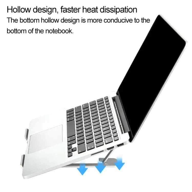 Z18 Opvouwbare Ergonomische Laptopstandaard – 6 Standen Aluminium