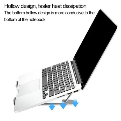 Z18 Opvouwbare Ergonomische Laptopstandaard – 6 Standen Aluminium