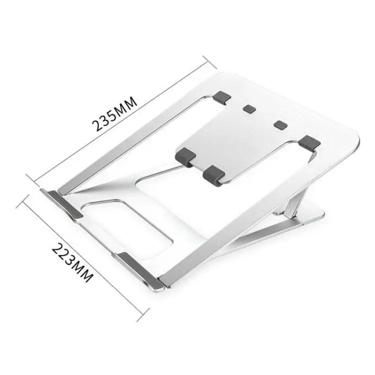Z18 Opvouwbare Ergonomische Laptopstandaard – 6 Standen Aluminium