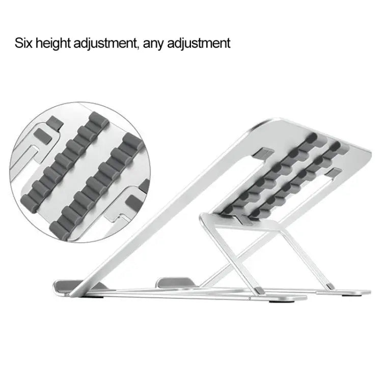 Z18 Opvouwbare Ergonomische Laptopstandaard – 6 Standen Aluminium