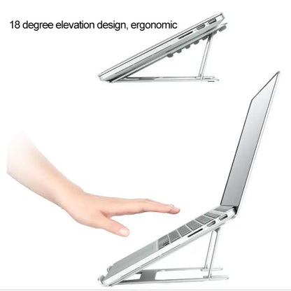 Z18 Opvouwbare Ergonomische Laptopstandaard – 6 Standen Aluminium