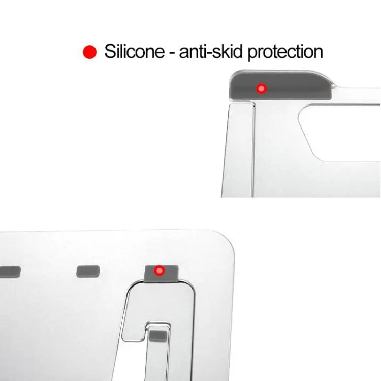 Z18 Opvouwbare Ergonomische Laptopstandaard – 6 Standen Aluminium