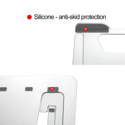 Z18 Opvouwbare Ergonomische Laptopstandaard – 6 Standen Aluminium