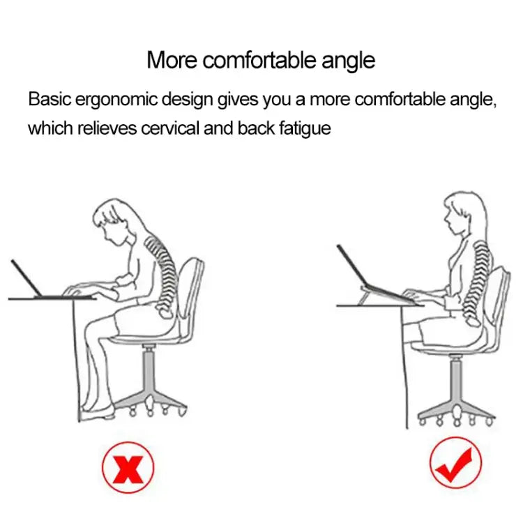 Z18 Opvouwbare Ergonomische Laptopstandaard – 6 Standen Aluminium