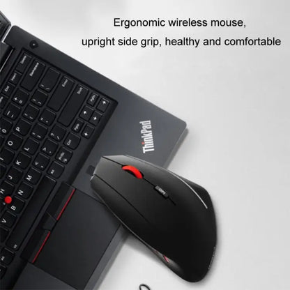 Lenovo ThinkBook verticale muis op bureau met toetsenbord