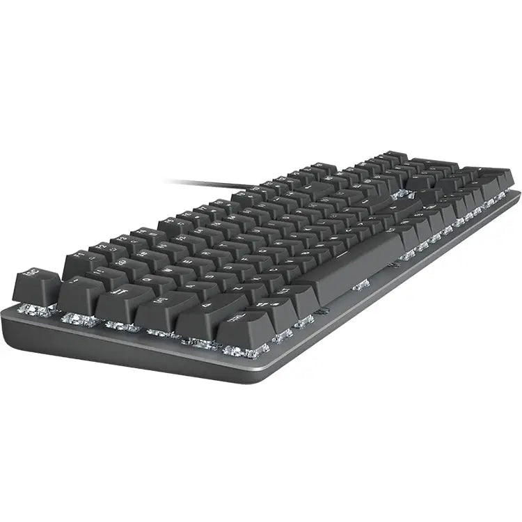Logitech K845 mechanisch toetsenbord zijaanzicht kantelhoek