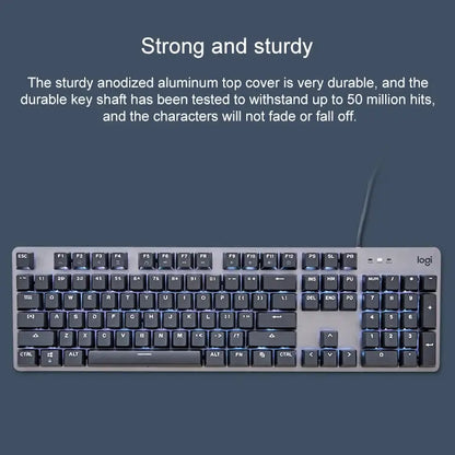 Logitech K845 CHERRY Blue schakelaars nauwkeurig typen uitleg