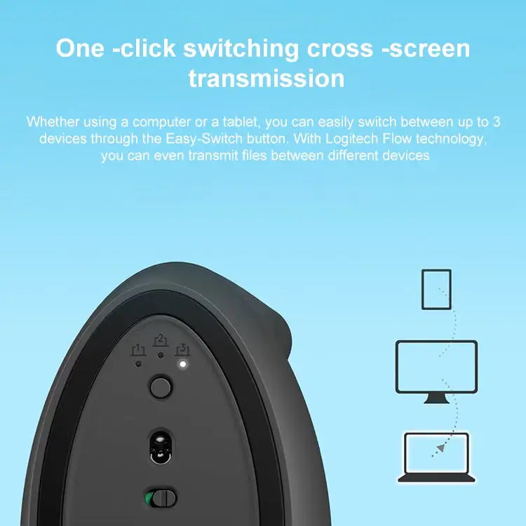 Logitech Lift Vertical ergonomische muis uitleg bij aparatten 