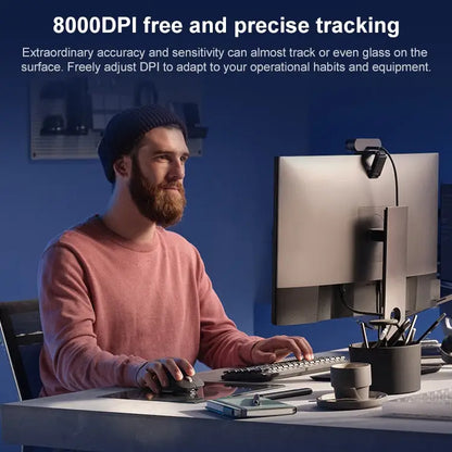 Logitech MX Master 3S 8000DPI nauwkeurig tracking in gebruik bureau