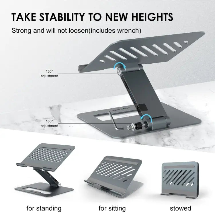 Wavlink UMD07 Ergonomische Aluminium Laptopstandaard